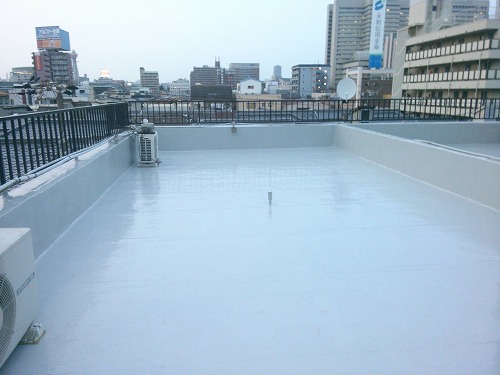 屋上防水施工完了